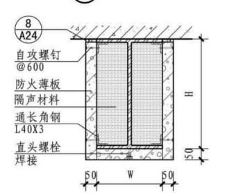 50厚alc薄板包方鋼梁做法